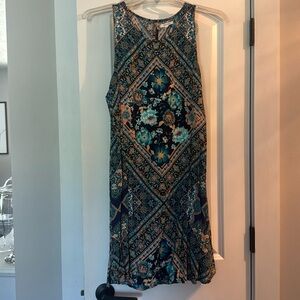 Maurices Blue Floral Midi Dress